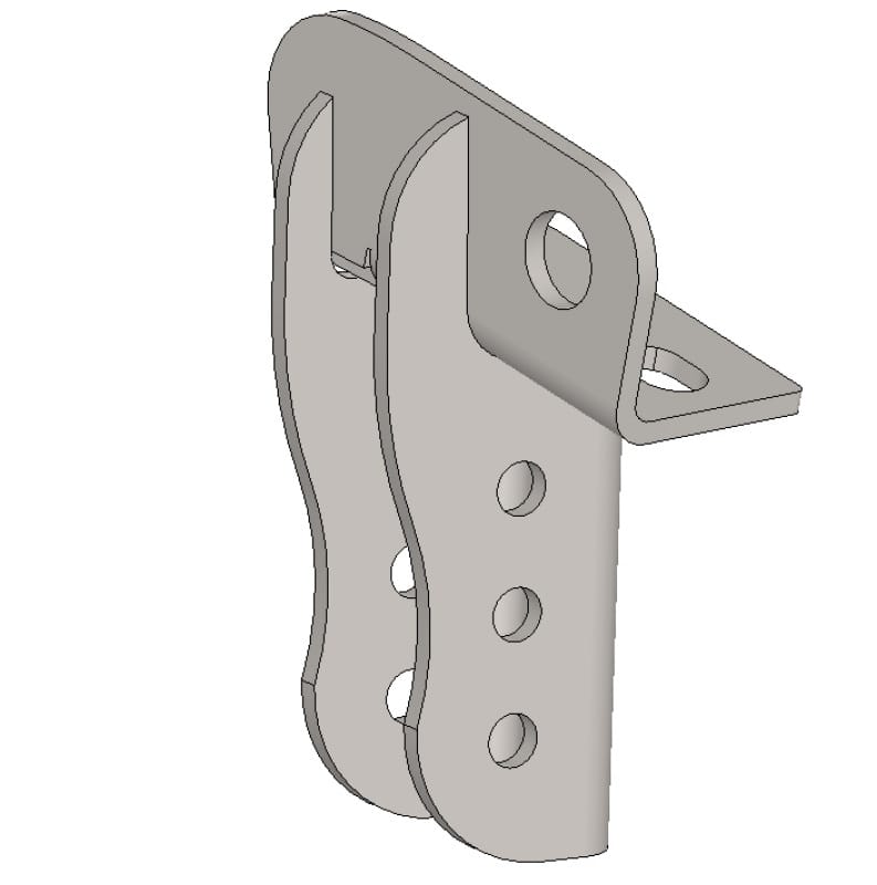 Artec Industries — Artec Industries 97-06 Jeep Wrangler TJ Frame Side Trackbar Mount - 2 1/2 In - 3 1/2 In Stretch