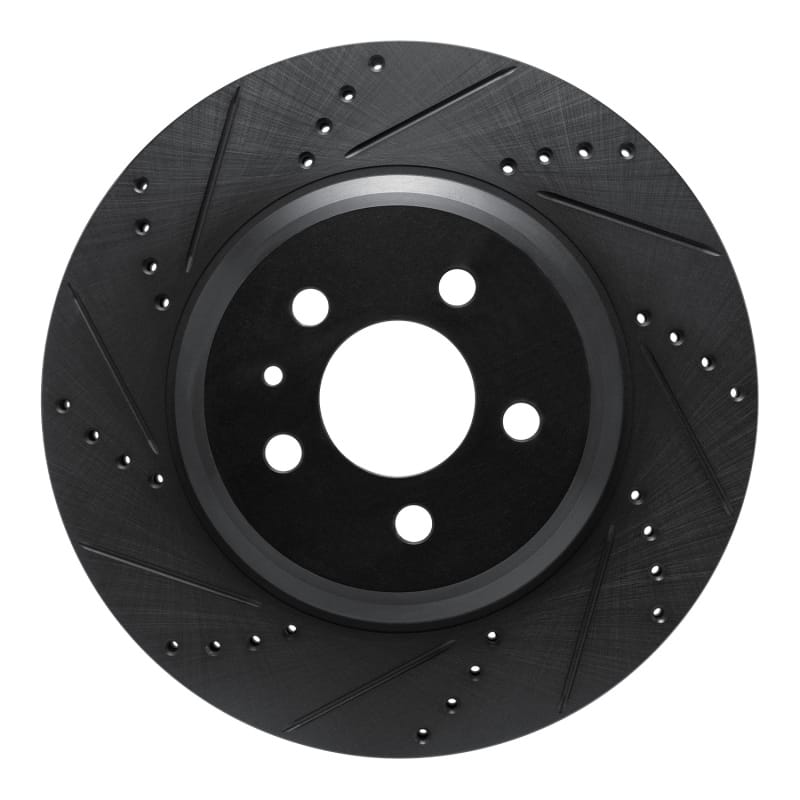 R1 Concepts — R1 17-25 Tesla Model 3 Rear Left Drilled & Slotted Black Brake Rotor
R1 Brake Rotor Drill