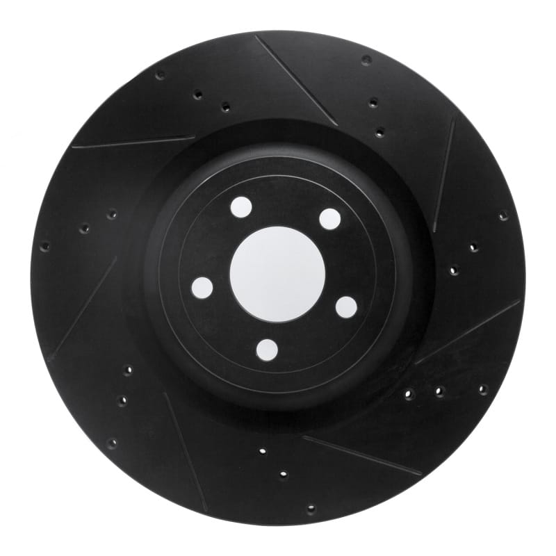 R1 Concepts — R1 15-23 Ford Mustang Front Right Drilled & Slotted Black Brake Rotor
R1 Brake Rotor Drill