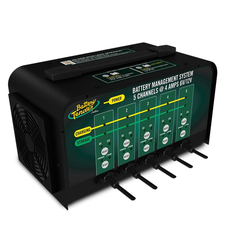 Battery Tender — Battery Tender 5 Bank 6V/12V 4A Selectable Battery Charger