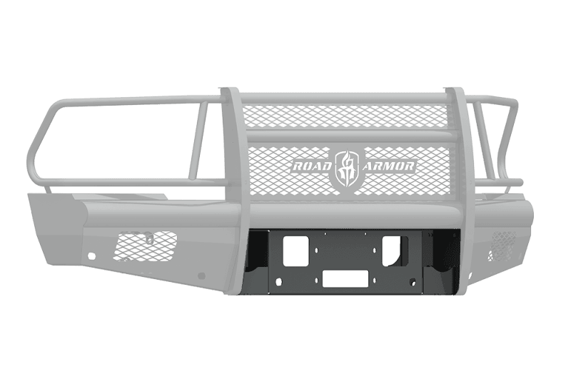 Road Armor — Road Armor 10-18 Dodge 2500 Vaquero Front Winch Plate - Tex Blk