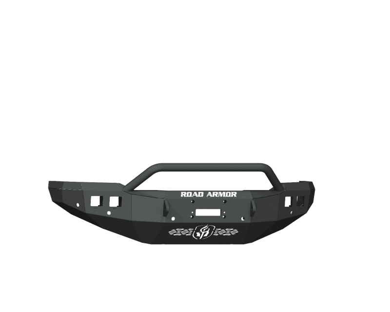Road Armor — Road Armor 19-20 Ram 2500 Stealth Front Winch Bumper w/Pre-Runner Guard/6 Sensor Holes - Tex Blk