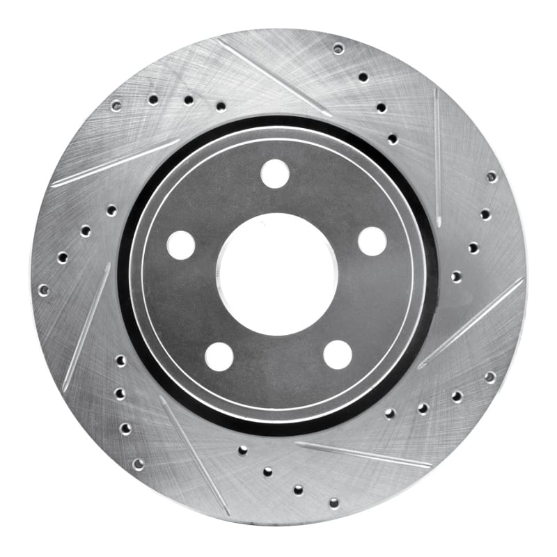 R1 Concepts — R1 05-10 Jeep Grand Cherokee Front Right Drilled & Slotted Silver Brake Rotor
R1 Brake Rotor Drill