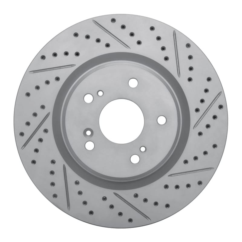 R1 Concepts — R1 19-26 Acura Rdx Front Right Drilled & Slotted Geo-Carbon Rotor