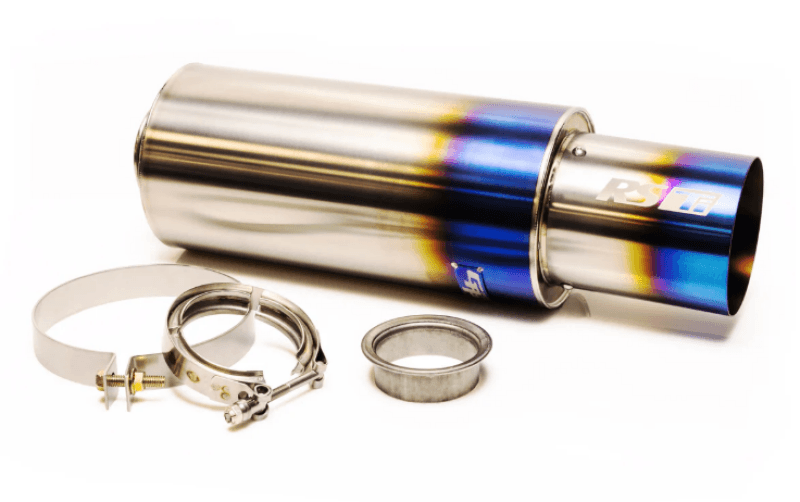 GReddy — GReddy Universal 2.5in 3-Bolt Tip Revolution Ti Muffler
