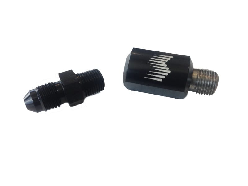 Snow Performance — Snow Performance 1/8in. NPT Female to 4AN Male Low Profile Water Nozzle Holder 4AN Elbow
Nozzle Holder