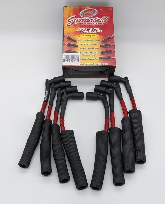 Granatelli Motor Sports — Granatelli 20-23 GM LT2 6.2L Hi-Perf Coil-Near-Plug Wire Connector Kit w/Red Jacket/Black Sleeve
Coil Connector