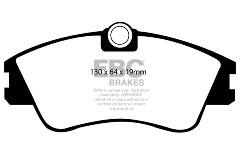 EBC — EBC 93-96 Volkswagen Eurovan 2.5 Solid Rotors Greenstuff Front Brake Pads
Disc Brake Pad