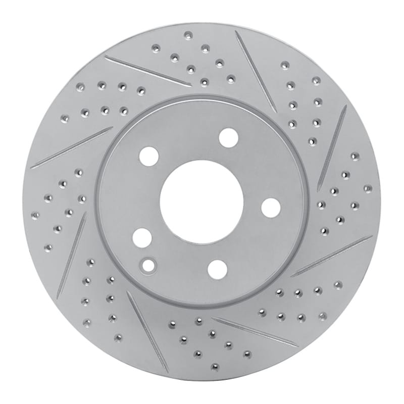 R1 Concepts — R1 03-09 Mercedes-Benz E350 Front Right Drilled & Slotted Geo-Carbon Rotor