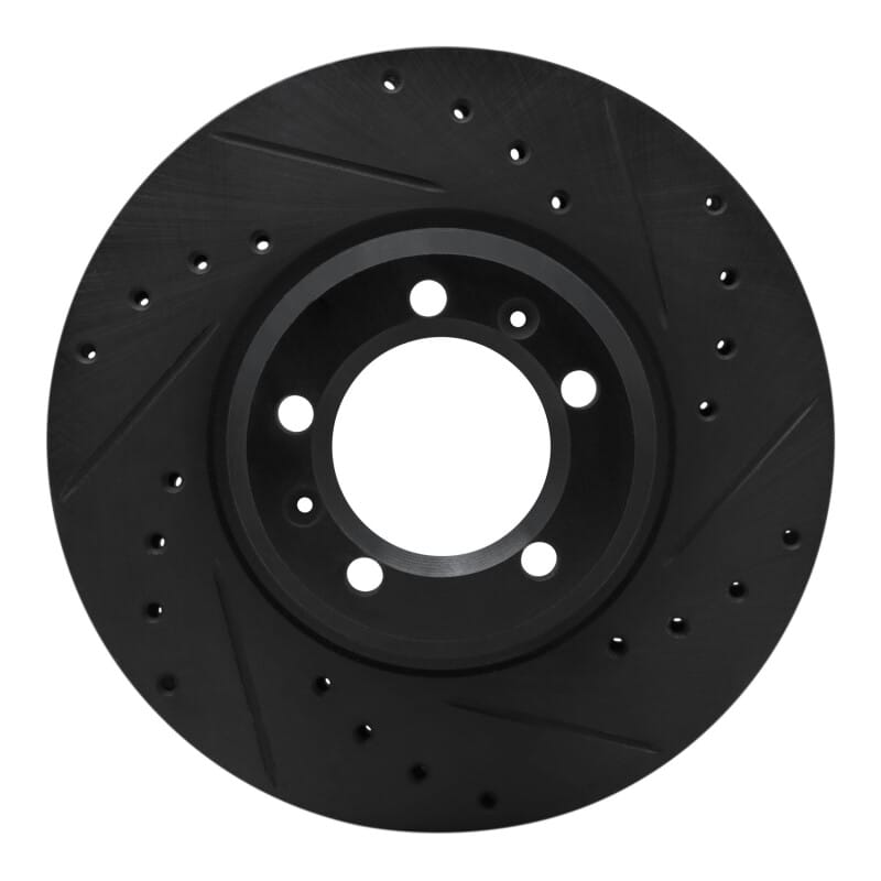 R1 Concepts — R1 81-89 Alfa Romeo GTV-6 Front Right Drilled & Slotted Black Brake Rotor
R1 Brake Rotor Drill