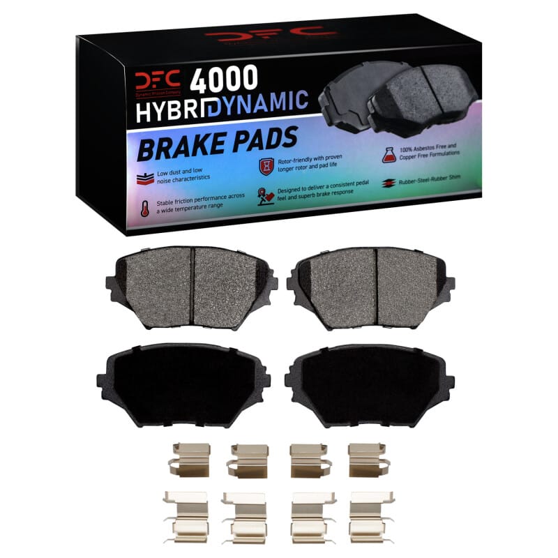 DFC — DFC 01-05 Toyota RAV4 Front 4000 HybriDynamic Brake Pads and Hardware Kit
DFC Brake Pad Set