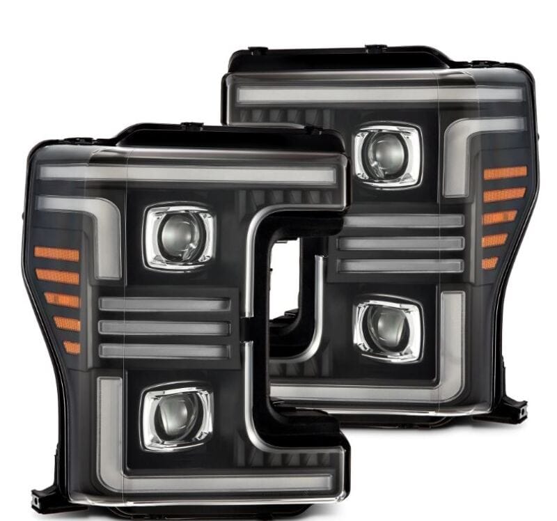 AlphaRex — AlphaRex 17-19 Ford F-250/350/450/550 Super Duty PRO-Series Proj Headlights Black w/SeqSig & DRL
Projector Headlights