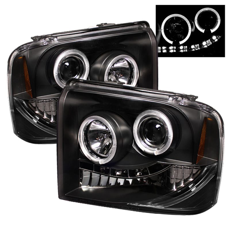 SPYDER — Spyder Ford F250/350/450 Super Duty 05-07 Projector Headlights LED Halo- LED Blk PRO-YD-FS05-HL-BK
Projector Headlights
Head Light Set