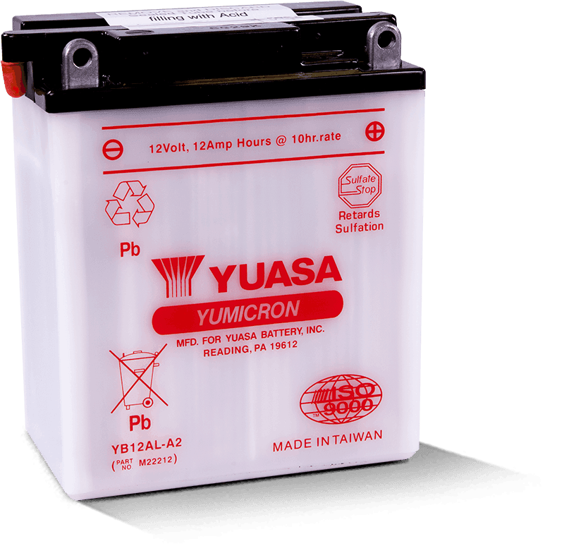 Yuasa Battery — Yuasa YB12AL-A2 Yumicron 12-Volt Battery