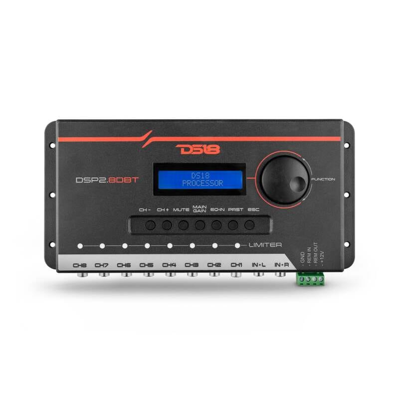 DS18 — DS18 2-Channel In and 8-Channel Out Dual Signal Processor LCD Screen Bluetooth