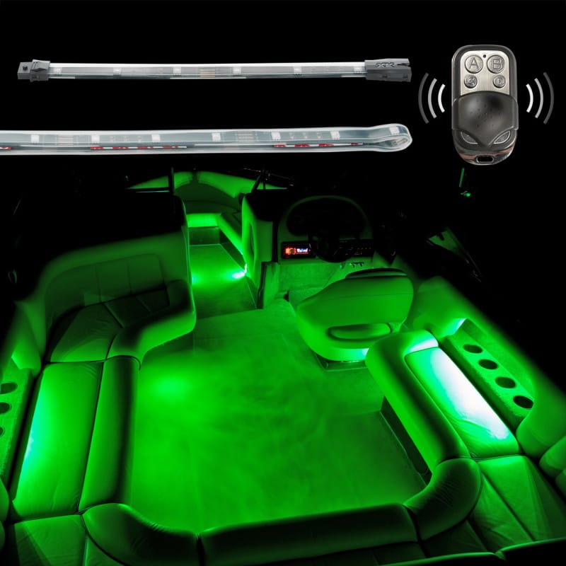 XKGLOW — XK Glow Flex Strips2 Million Color XKGLOW LED Accent Light Marine/Boat Kit 4x 36In Strips + 4x10In