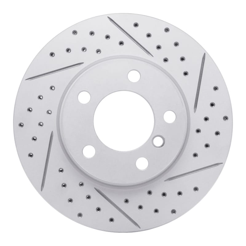 R1 Concepts — R1 11-16 Mini Cooper Paceman Front Right Drilled & Slotted Geo-Carbon Rotor