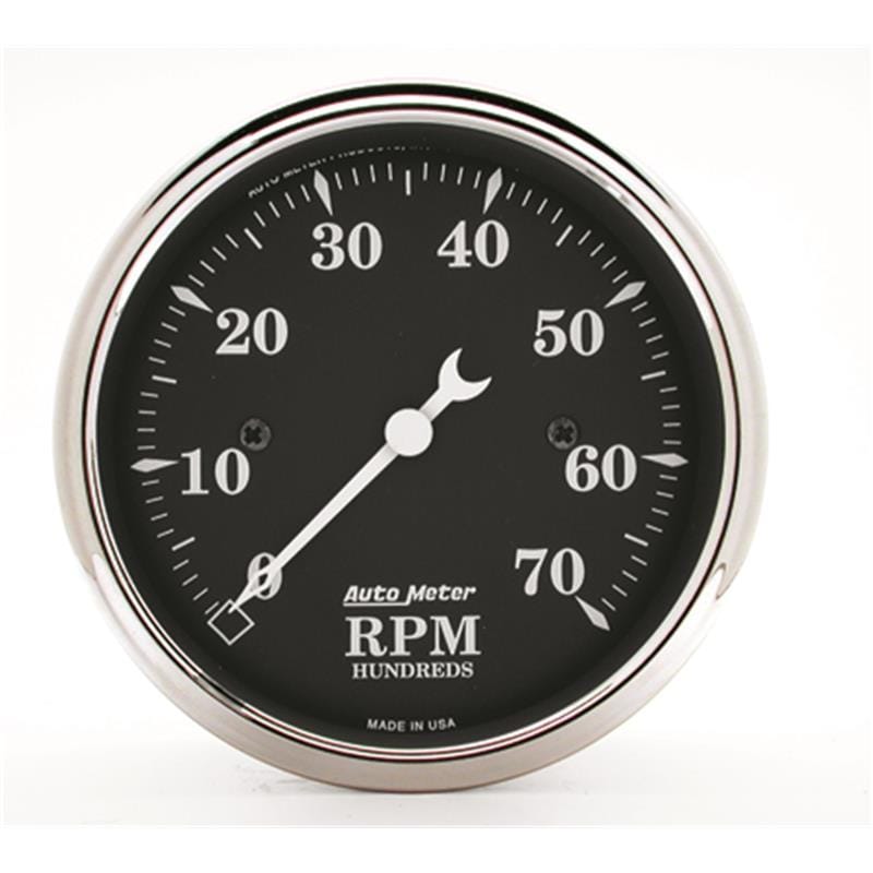 AutoMeter — AutoMeter Gauge Tachometer 3-1/8in. 7K RPM In-Dash Old Tyme Black
3-1/8" TACH, 7,000 R