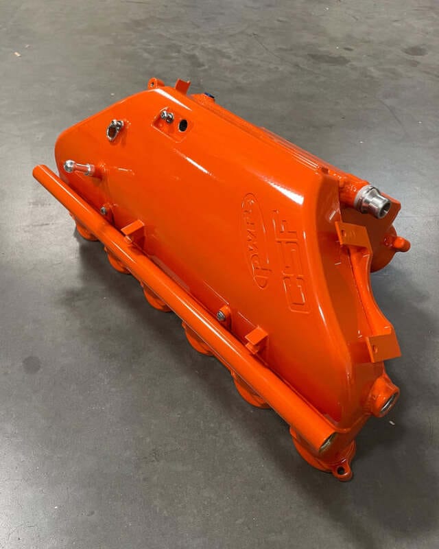 CSF — CSF BMW M2/M3/M4 S58 (G8X) Charge-Air Cooler Manifold - Fire Orange