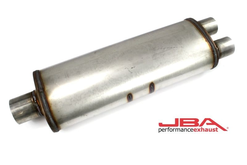 JBA — JBA Universal Chambered 304SS Muffler 25x8x5in 3in Center Inlet/2.5in Dual Outlet
Muffler