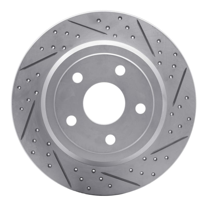 R1 Concepts — R1 11-22 Dodge Durango Rear Right Drilled & Slotted Geo-Carbon Rotor