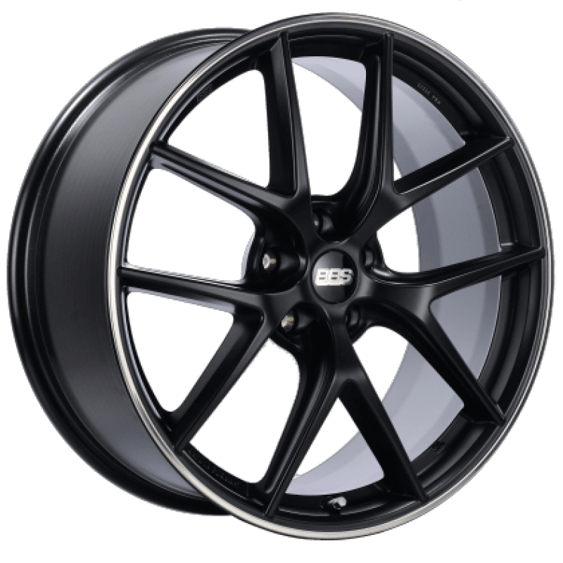 BBS — BBS CI-R 20x8 5x112 ET26 Satin Black Polished Rim Protector Wheel -82mm PFS/Clip Required