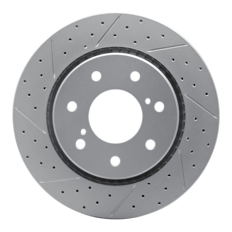 R1 Concepts — R1 10-14 Ford F-150 4WD Front Left Drilled & Slotted Geo-Carbon Rotor