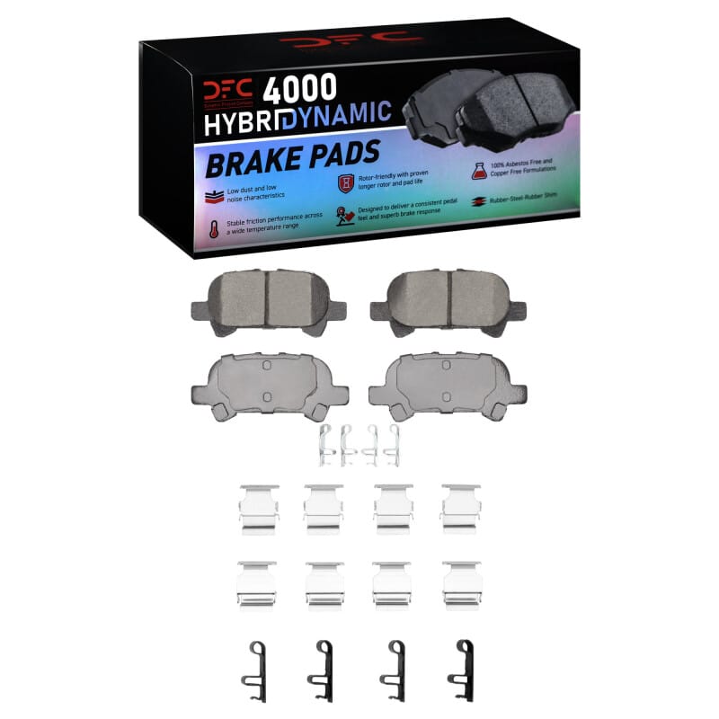 DFC — DFC 00-04 Toyota Avalon Rear 4000 HybriDynamic Brake Pads and Hardware Kit
DFC Brake Pad Set