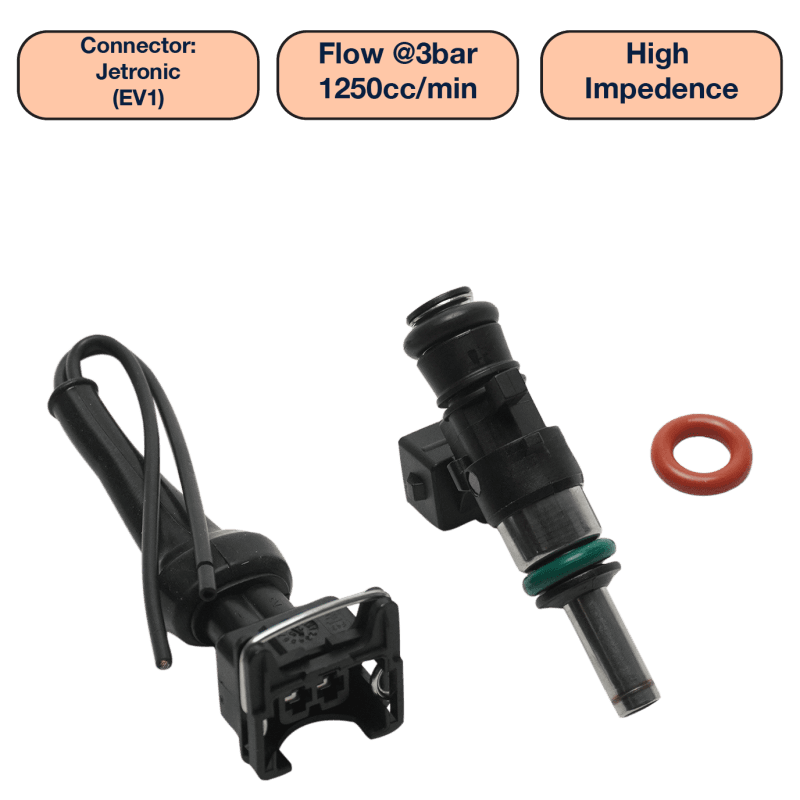 DeatschWerks — DeatschWerks Universal 1250cc Single Fuel Injector / 34mm Length / 14mm O-Ring Seals
Fuel Injectors