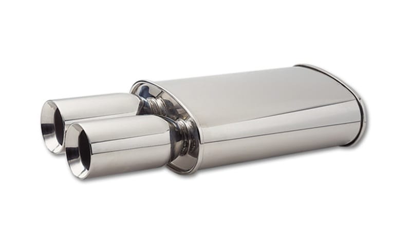 Vibrant — Vibrant StreetPower Oval Muffler w/ Dual 3.5in Round Tips Straight Cut Beveled Edge 2.5in inlet I.D.
2.5IDMufflrBeveldTip
2.5"IDOMufflerRndTip
Muffler