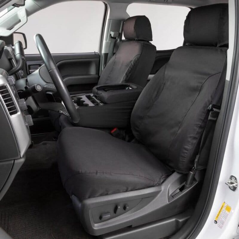 Covercraft — Covercraft 22-23 Nissan Frontier Polycotton SeatSaver Custom Front Row Seat Covers - Charcoal