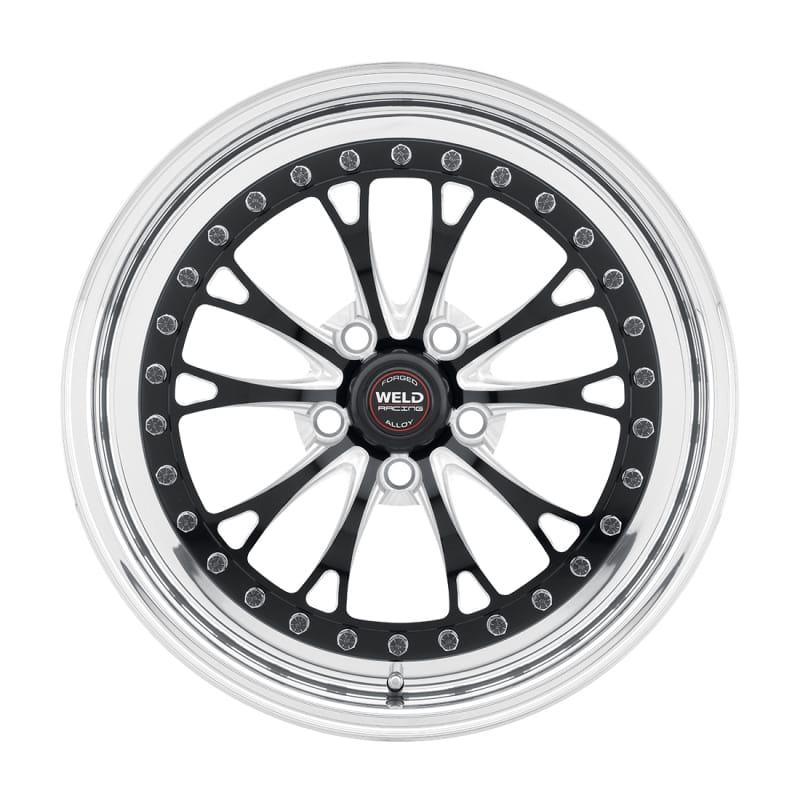 Weld — Weld Vitesse 17x10 / 5x4.5mm BP / 8in. BS Low Pad Black Wheel - Polished Non-Beadlock