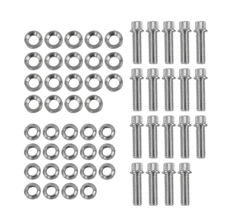 Race Star — Race Star Pro Forged Bead Lock Bolt Kit 5/16-18 x 1.12in. 12pt Bolt w/Washers (Set of 19) - Chrome