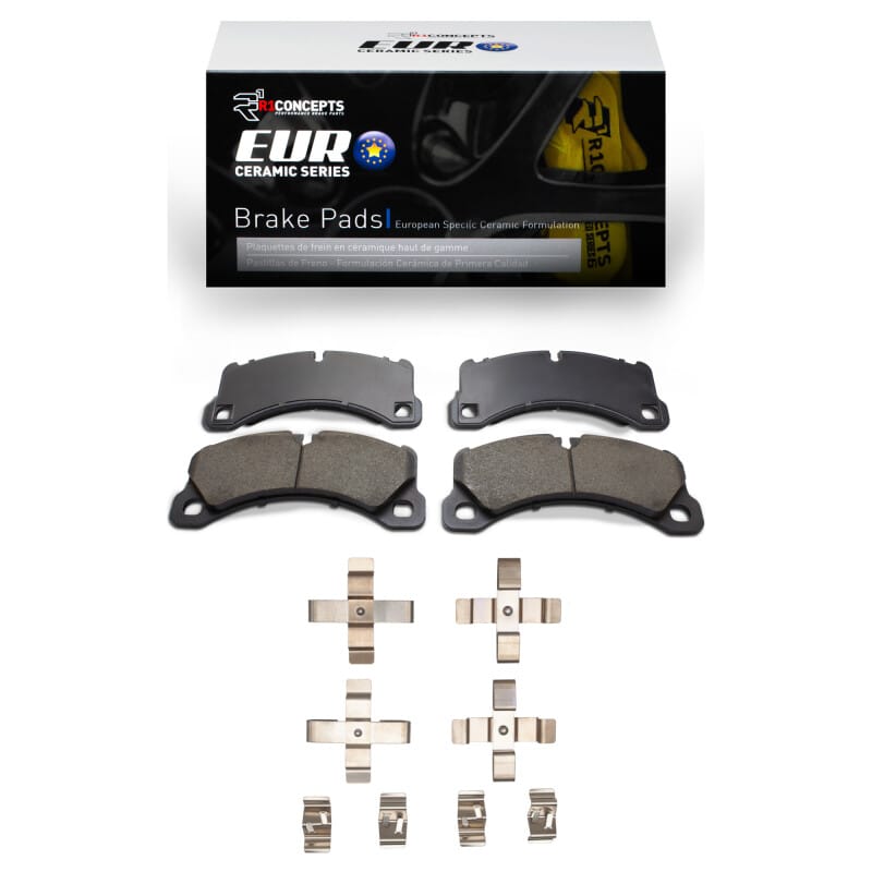 R1 Concepts — R1 2011-2023 Porsche Panamera Front R1 Euro Ceramic Pads & Hardware Kit
R1 Euro Ceramic Pads