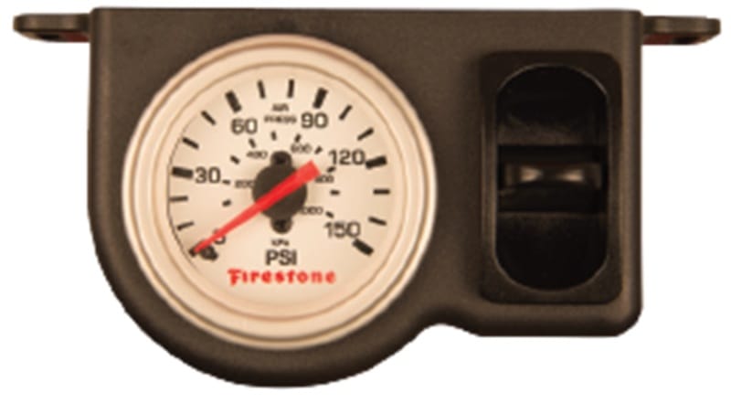 Firestone — Firestone Pneumatic Single Pressure Gauge (Use w/Air Tank System) - White Plastic (WR17602570)
AirPrsGg