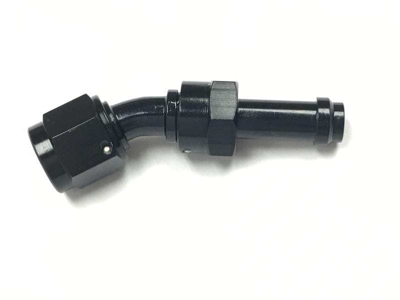 Fragola — Fragola -8AN 30 Degree EZ Street Hose End Black