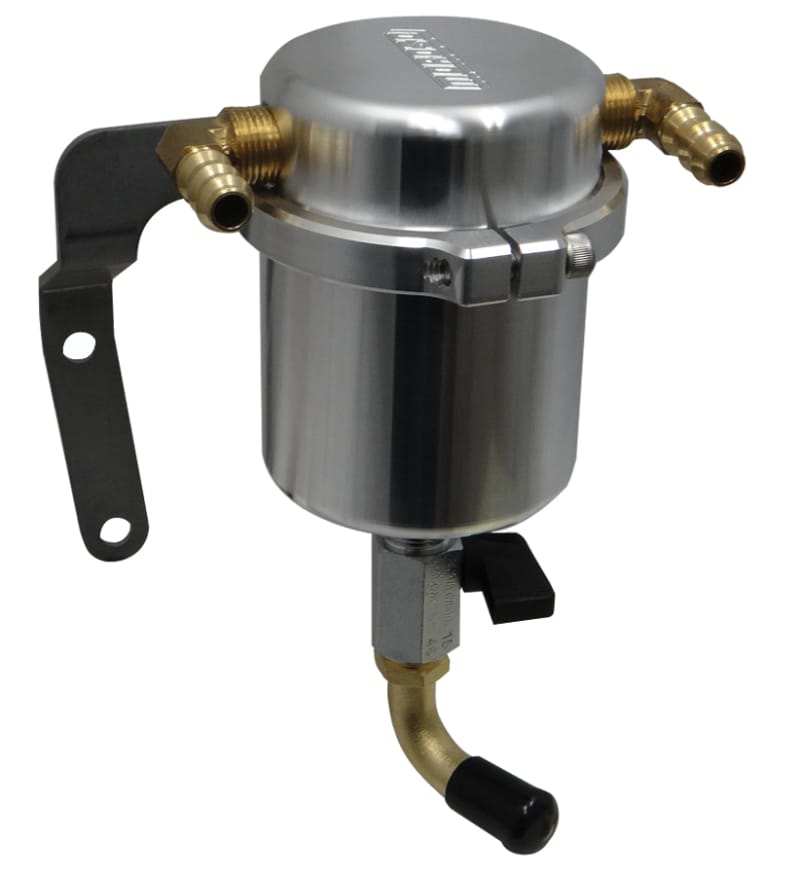 Moroso — Moroso 14-19 Chevrolet Corvette (Non ZO6) Air/Oil Separator Catch Can - Large Body - Billet Aluminum