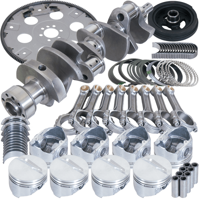 Eagle — Eagle Chevy 350 1Pc 3.750in Crank 5.700in I-Beam Rods 4.060in Pistons 168 Tooth FP Balanced Assembly
Bal Str & Strip Assy
