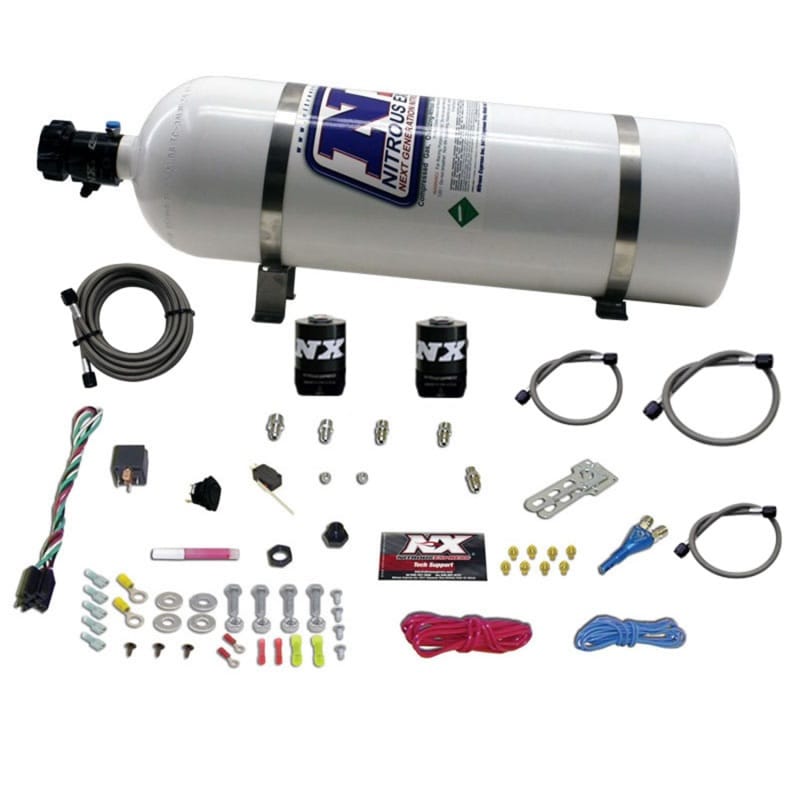 Nitrous Express — Nitrous Express Ford EFI Race Single Nozzle Nitrous Kit (100-250HP) w/15lb Bottle
Injection System Kit
N2OSys