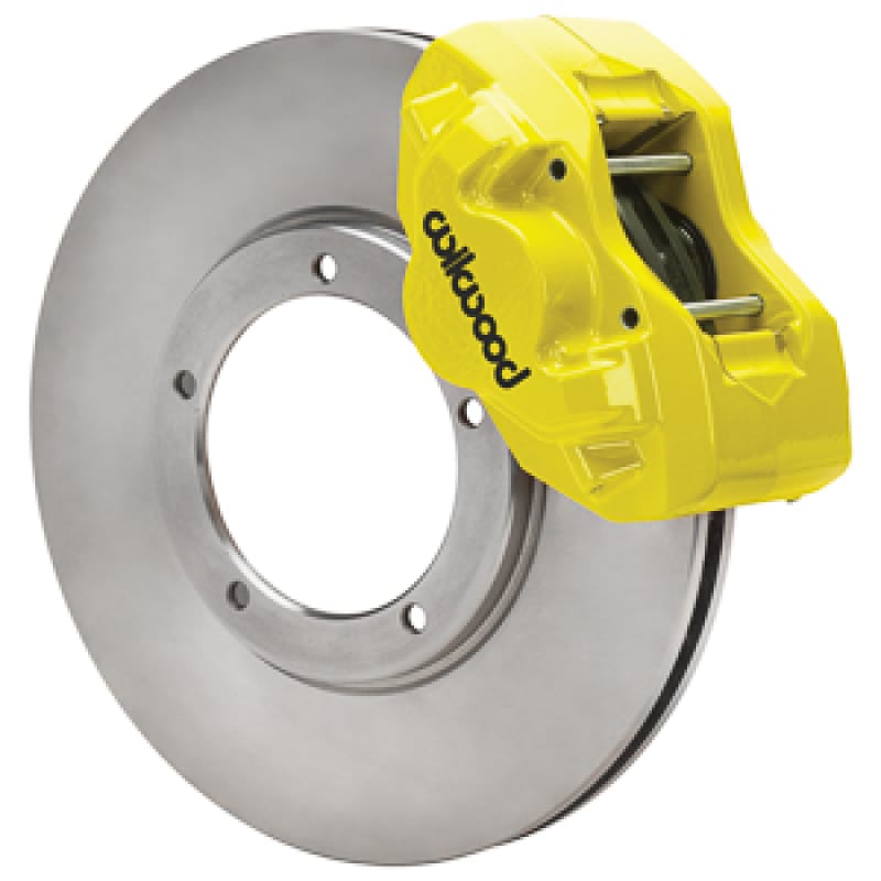 Wilwood — Wilwood 84-89 Porsche 911 D45 11.10in. Front Brake Kit w/ Flex Lines - Yellow