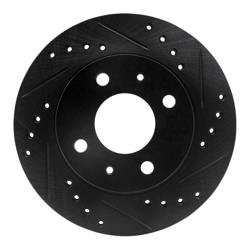 R1 Concepts — R1 95-00 Nissan Lucino (Mexico) Front Right Drilled & Slotted Black Brake Rotor
R1 Brake Rotor Drill