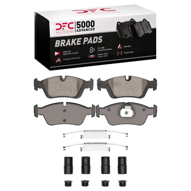 DFC — DFC 91-98 BMW 318i Front 5000 Advanced Low Metallic Brake Pads and Hardware Kit
DFC Brake Pad Set