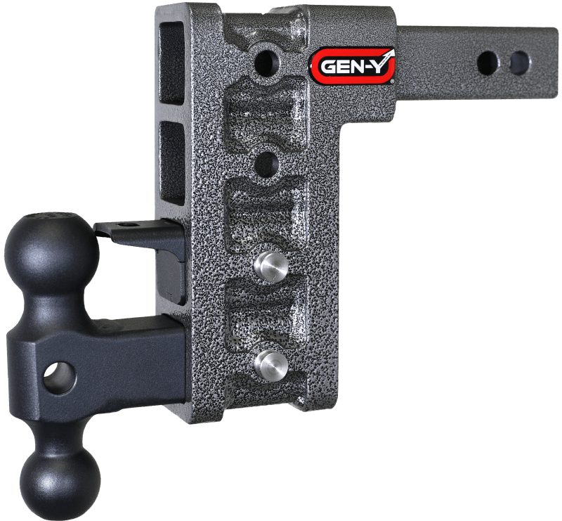 GEN-Y Hitch — Gen-Y Mega Duty 2in Shank 7.5in Drop 1.5K TW 10K Hitch w/GH-031 Dual-Ball/GH-032 Pintle Lock
Drop Hitch