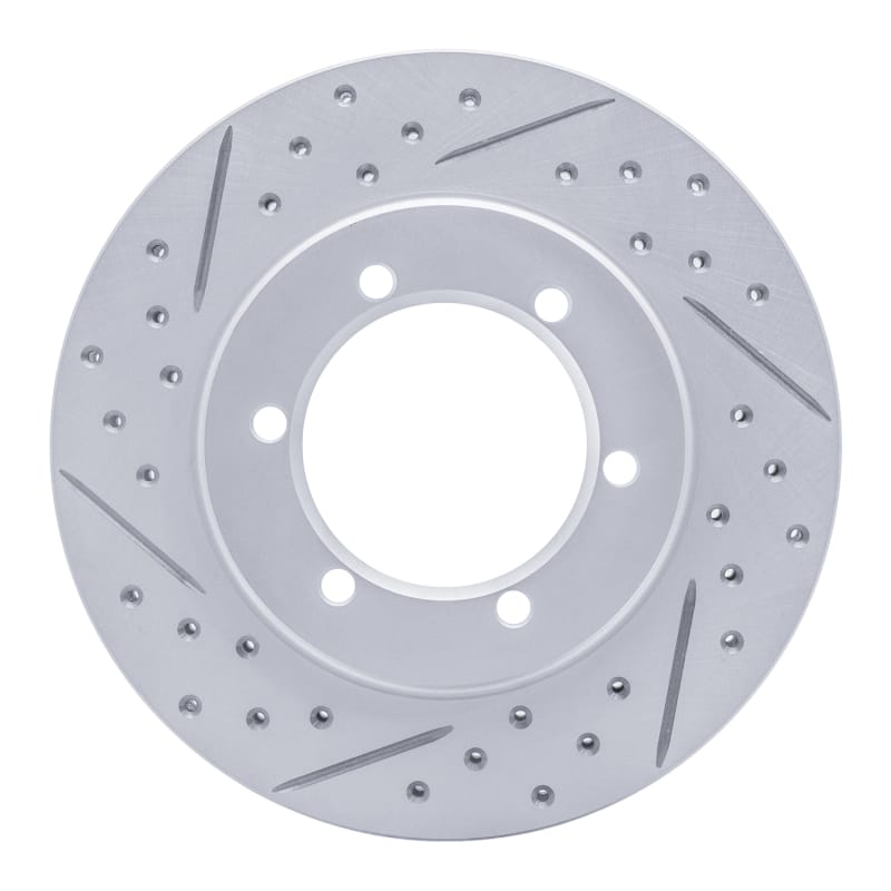 R1 Concepts — R1 98-15 Nissan Np300 (Mexico) Front Left Drilled & Slotted Geo-Carbon Rotor