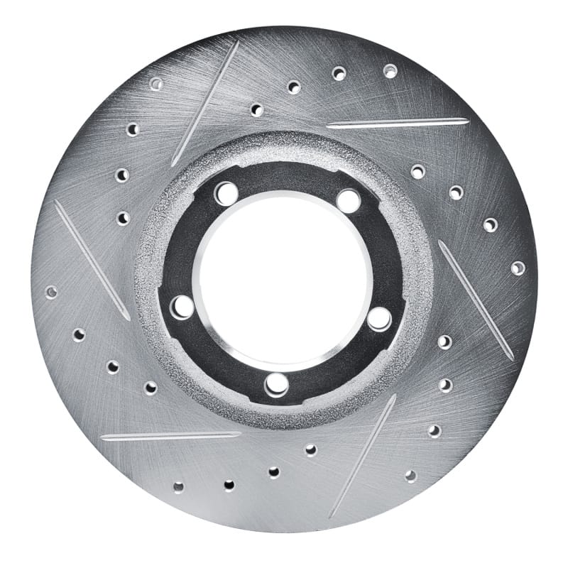 R1 Concepts — R1 87-90 Mitsubishi Van Front Left Drilled & Slotted Silver Brake Rotor
R1 Brake Rotor Drill