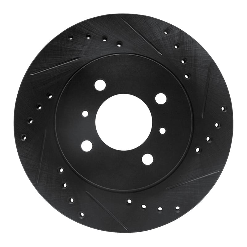 R1 Concepts — R1 98-07 Mitsubishi Lancer Front Right Drilled & Slotted Black Brake Rotor
R1 Brake Rotor Drill