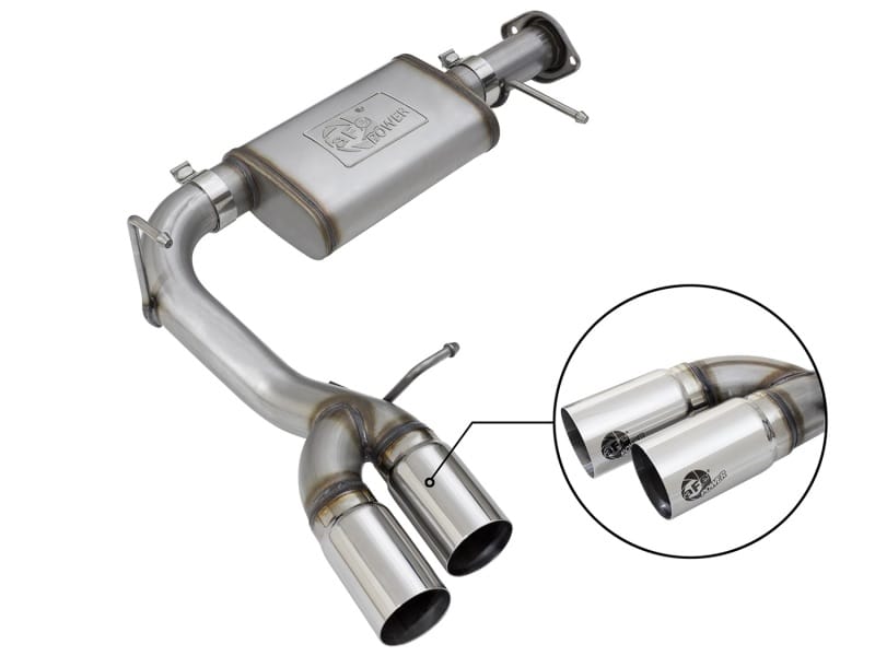 aFe — aFe Rebel Series CB 3in Middle Side Exit SS Exht w/Polish Tips 15-17 Chevy Colorado / GMC Canyon
Cat-Back Exhaust