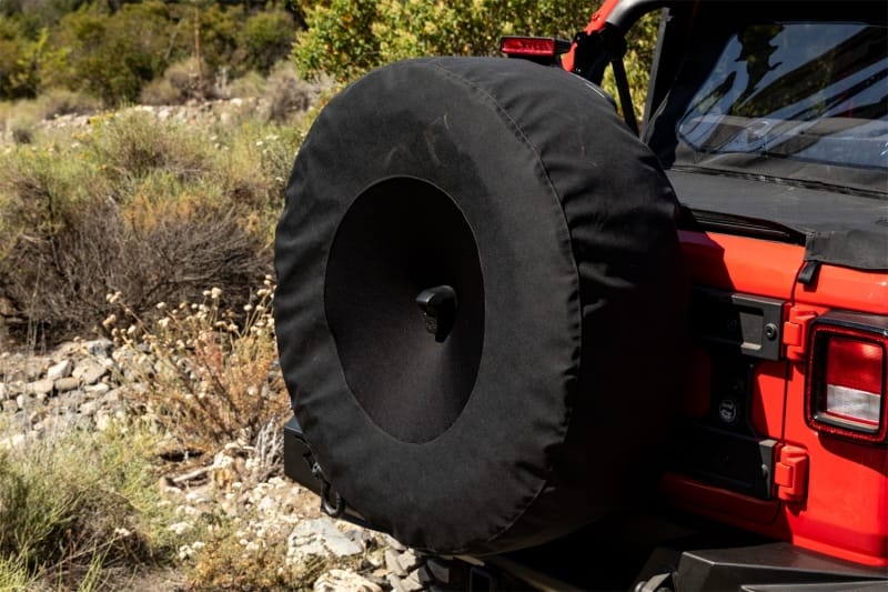 Rampage — Rampage 2018-2019 Jeep Wrangler(JL) Sport 2-Door Tire Cover w/Camera Slot 30in-32in - Black
Spare Tire Cover