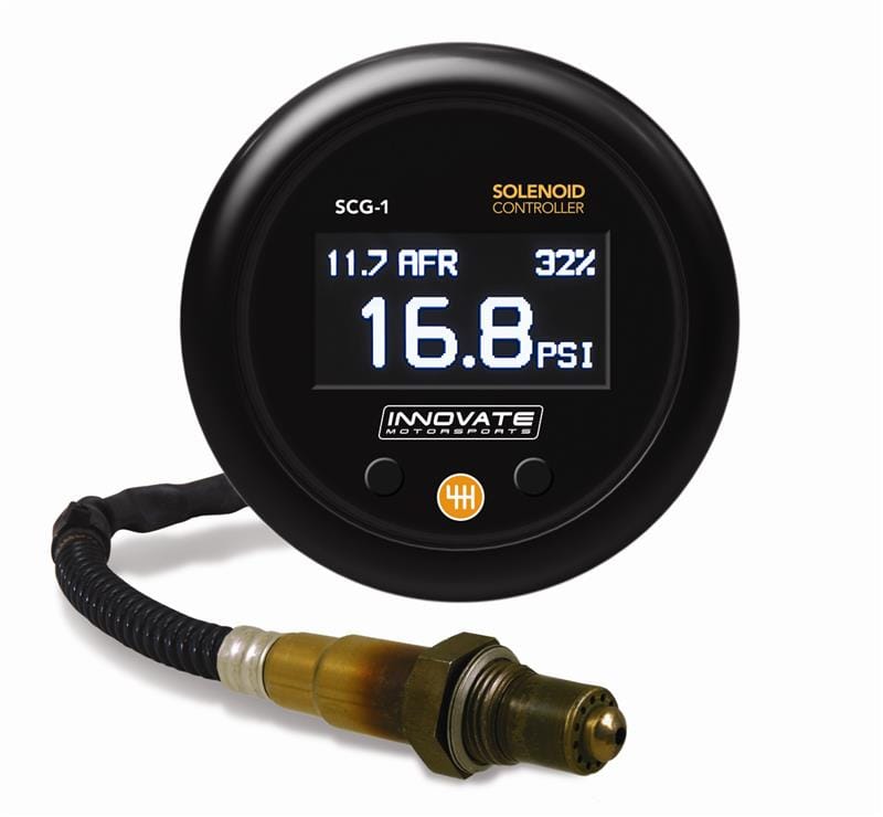 Innovate Motorsports — SCG-1 Solenoid Boost Controller & Wideband O2 Gauge Kit, All-In-One