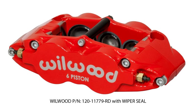 Wilwood — Wilwood Caliper-Narrow Superlite 6R-LH - Red 1.62/1.12/1.12in Pistons 1.25in Disc
BRAKE CALIPER